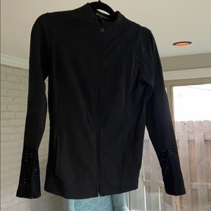Beyond Yoga mock neck mesh jacket